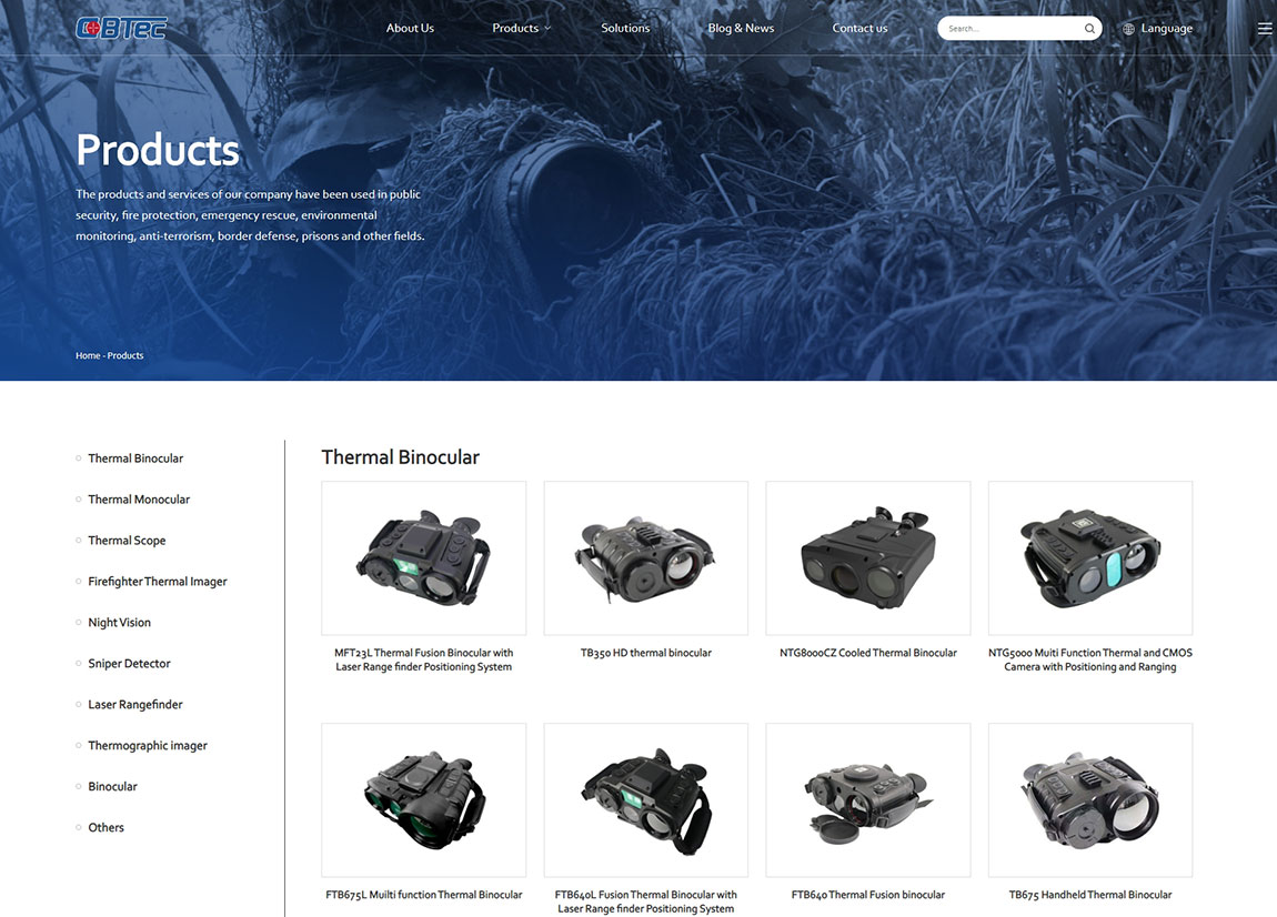 外貿網(wǎng)站產品列表頁設計